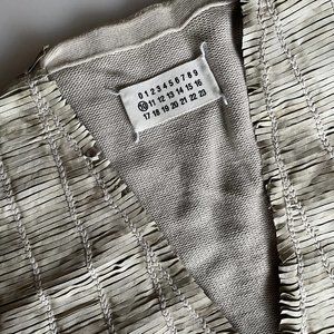 UNIQUE Margiela Cardigan with Leather Weave